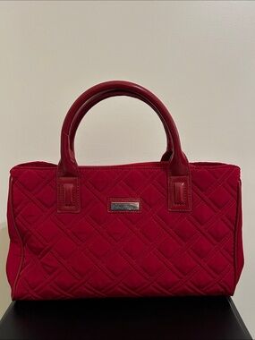 Vera Bradley Torga Red Quilted Top-Handle Tote NWOT